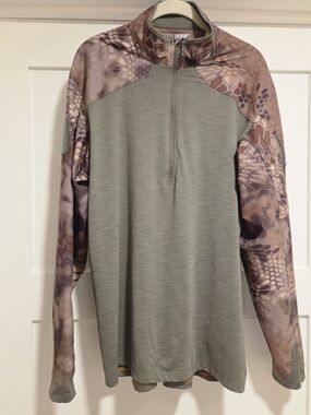 5.11 Tactical Rapid Half Zip Pullover – Kryptek Camo Accent – Size L